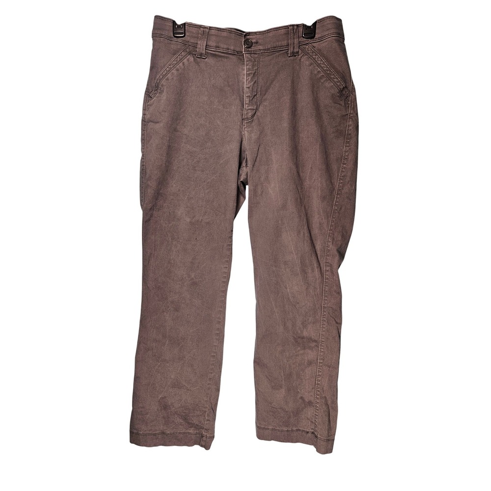 Lee Sinfully Soft Gray Straight Leg Trouser Pants Women Size 14 Comfortable‎